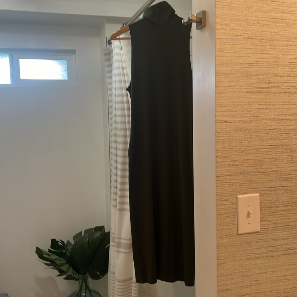 Zara Fitted Sleeveless, Turtleneck Dress 💚 Size L 🆕 NWT ‼️PRICE DROP‼️